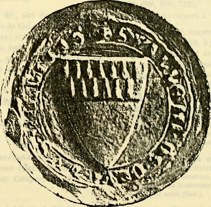 An illustration from Sceaux armoríes des Pays-Bas et des pays avoisinants (Belgique--Royaume des Pays-Bas--Luxembourg--Allemagne--France) recueil historique et héraldique, 1898, leaf 56