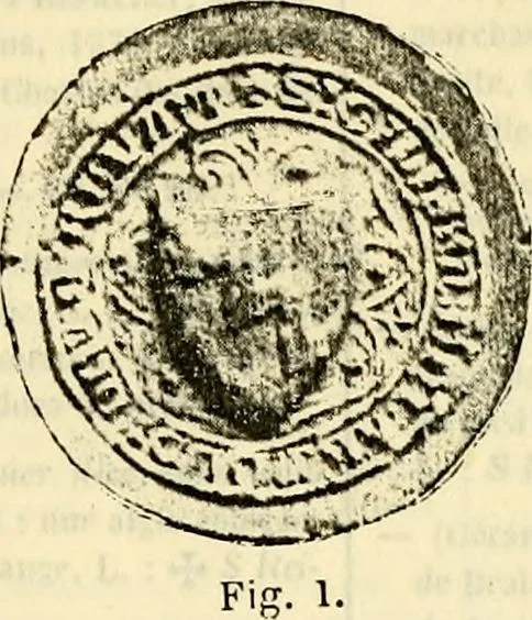 An illustration from Sceaux armoríes des Pays-Bas et des pays avoisinants (Belgique--Royaume des Pays-Bas--Luxembourg--Allemagne--France) recueil historique et héraldique, 1898, leaf 560