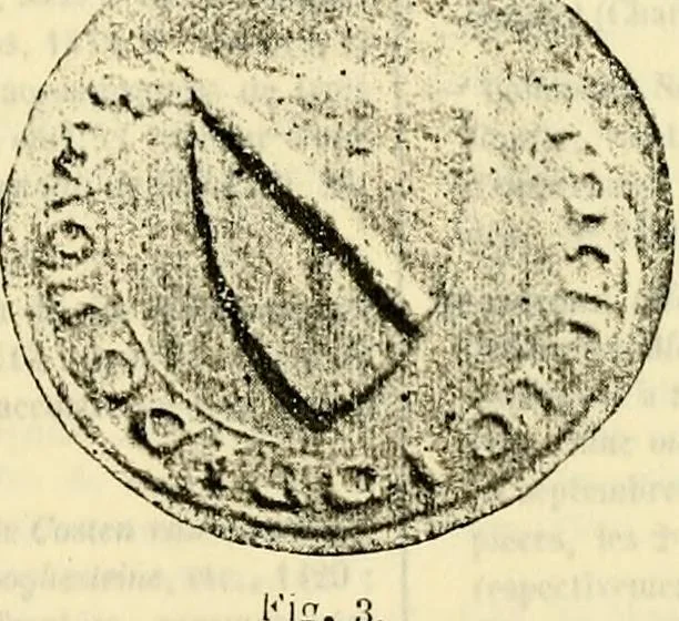 An illustration from Sceaux armoríes des Pays-Bas et des pays avoisinants (Belgique--Royaume des Pays-Bas--Luxembourg--Allemagne--France) recueil historique et héraldique, 1898, leaf 578