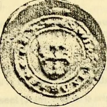 An illustration from Sceaux armoríes des Pays-Bas et des pays avoisinants (Belgique--Royaume des Pays-Bas--Luxembourg--Allemagne--France) recueil historique et héraldique, 1898, leaf 662