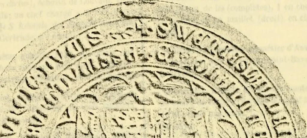 An illustration from Sceaux armoríes des Pays-Bas et des pays avoisinants (Belgique--Royaume des Pays-Bas--Luxembourg--Allemagne--France) recueil historique et héraldique, 1898, leaf 718
