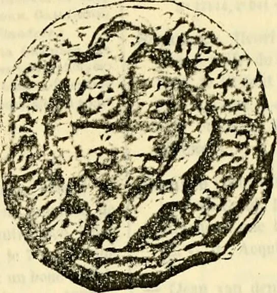 An illustration from Sceaux armoríes des Pays-Bas et des pays avoisinants (Belgique--Royaume des Pays-Bas--Luxembourg--Allemagne--France) recueil historique et héraldique, 1898, leaf 746