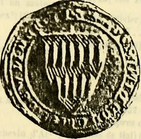 An illustration from Sceaux armoríes des Pays-Bas et des pays avoisinants (Belgique--Royaume des Pays-Bas--Luxembourg--Allemagne--France) recueil historique et héraldique, 1898, leaf 84