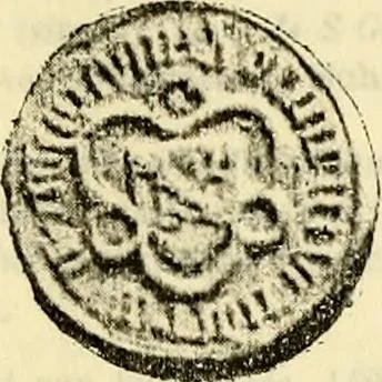 An illustration from Sceaux armoríes des Pays-Bas et des pays avoisinants (Belgique--Royaume des Pays-Bas--Luxembourg--Allemagne--France) recueil historique et héraldique, 1898, leaf 858