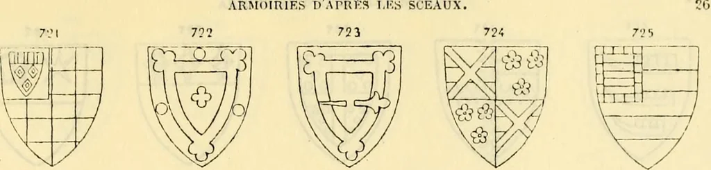An illustration from Sceaux armoríes des Pays-Bas et des pays avoisinants (Belgique--Royaume des Pays-Bas--Luxembourg--Allemagne--France) recueil historique et héraldique, 1898, leaf 896
