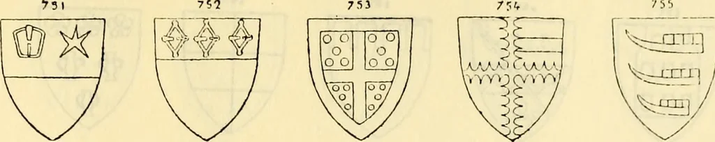 An illustration from Sceaux armoríes des Pays-Bas et des pays avoisinants (Belgique--Royaume des Pays-Bas--Luxembourg--Allemagne--France) recueil historique et héraldique, 1898, leaf 898