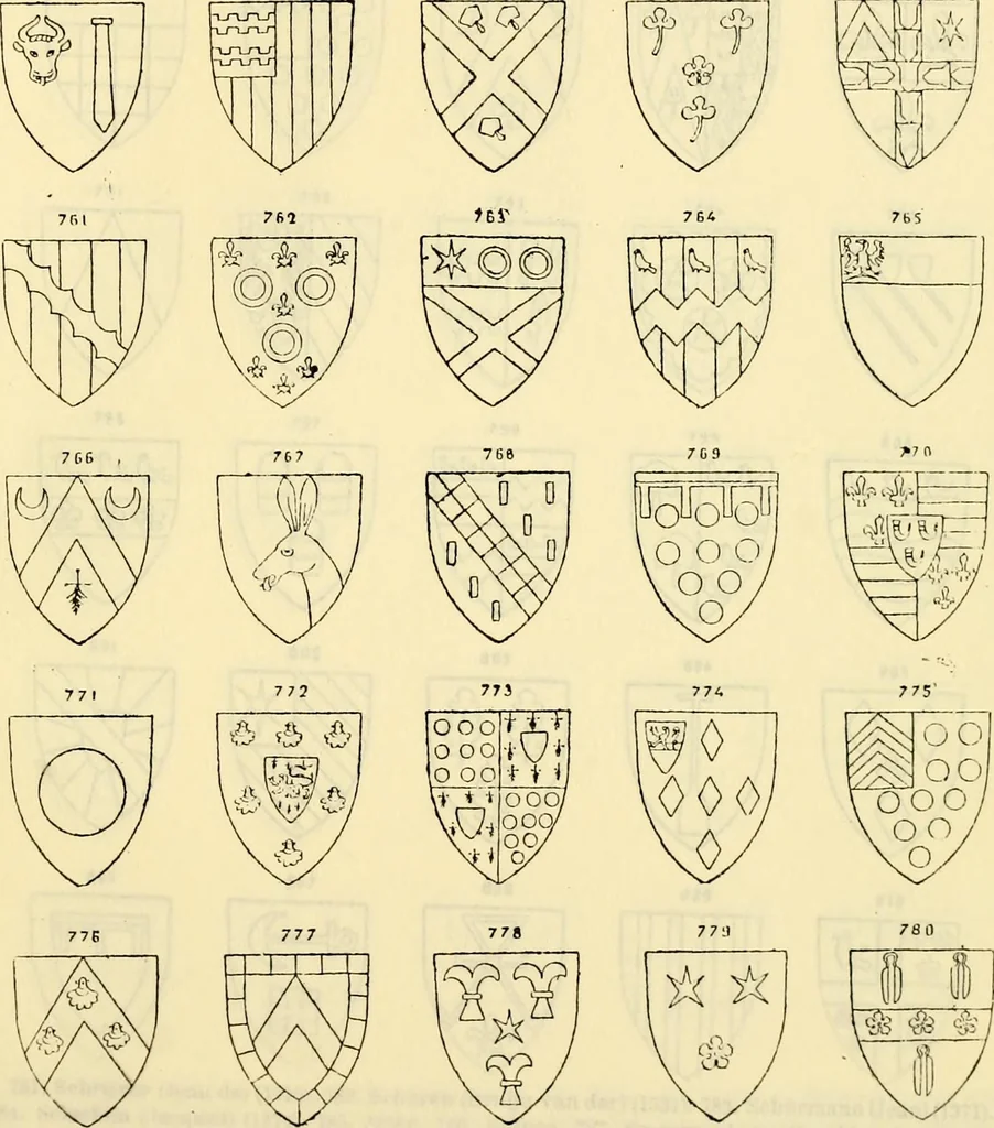 An illustration from Sceaux armoríes des Pays-Bas et des pays avoisinants (Belgique--Royaume des Pays-Bas--Luxembourg--Allemagne--France) recueil historique et héraldique, 1898, leaf 898