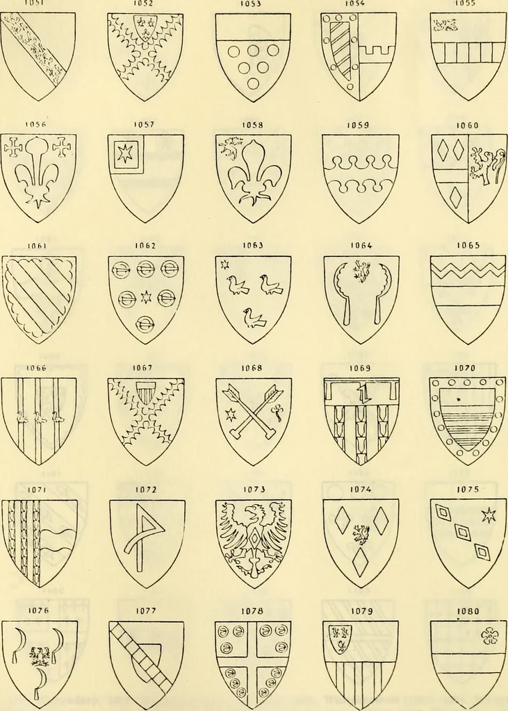 An illustration from Sceaux armoríes des Pays-Bas et des pays avoisinants (Belgique--Royaume des Pays-Bas--Luxembourg--Allemagne--France) recueil historique et héraldique, 1898, leaf 1068