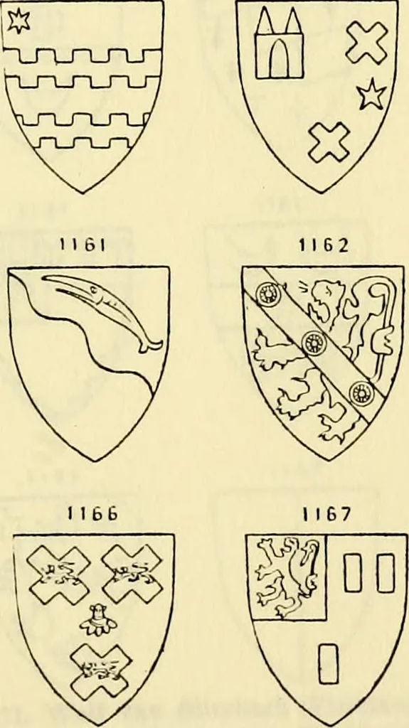 An illustration from Sceaux armoríes des Pays-Bas et des pays avoisinants (Belgique--Royaume des Pays-Bas--Luxembourg--Allemagne--France) recueil historique et héraldique, 1898, leaf 1074