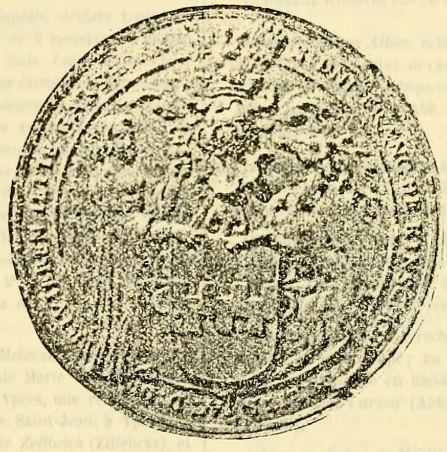 An illustration from Sceaux armoríes des Pays-Bas et des pays avoisinants (Belgique--Royaume des Pays-Bas--Luxembourg--Allemagne--France) recueil historique et héraldique, 1898, leaf 462