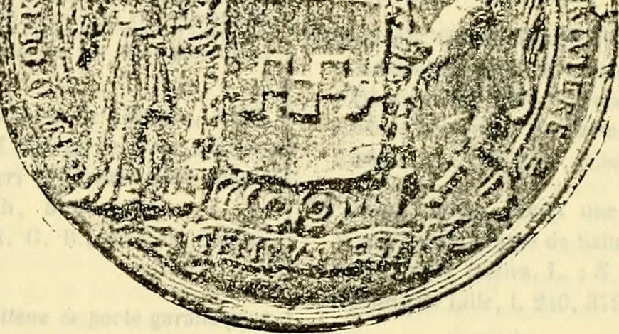 An illustration from Sceaux armoríes des Pays-Bas et des pays avoisinants (Belgique--Royaume des Pays-Bas--Luxembourg--Allemagne--France) recueil historique et héraldique, 1898, leaf 472