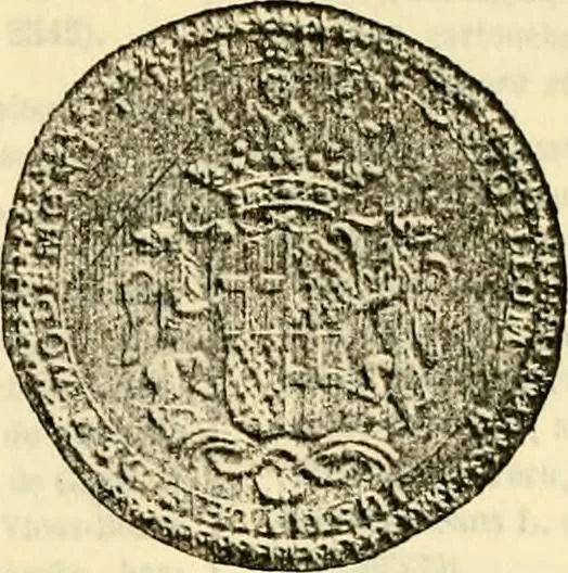 An illustration from Sceaux armoríes des Pays-Bas et des pays avoisinants (Belgique--Royaume des Pays-Bas--Luxembourg--Allemagne--France) recueil historique et héraldique, 1898, leaf 500