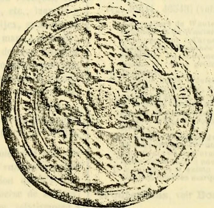 An illustration from Sceaux armoríes des Pays-Bas et des pays avoisinants (Belgique--Royaume des Pays-Bas--Luxembourg--Allemagne--France) recueil historique et héraldique, 1898, leaf 500