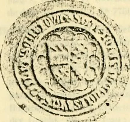 An illustration from Sceaux armoríes des Pays-Bas et des pays avoisinants (Belgique--Royaume des Pays-Bas--Luxembourg--Allemagne--France) recueil historique et héraldique, 1898, leaf 638