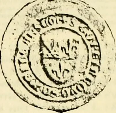 An illustration from Sceaux armoríes des Pays-Bas et des pays avoisinants (Belgique--Royaume des Pays-Bas--Luxembourg--Allemagne--France) recueil historique et héraldique, 1898, leaf 694