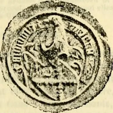An illustration from Sceaux armoríes des Pays-Bas et des pays avoisinants (Belgique--Royaume des Pays-Bas--Luxembourg--Allemagne--France) recueil historique et héraldique, 1898, leaf 750