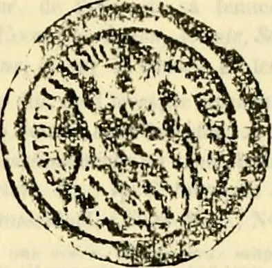 An illustration from Sceaux armoríes des Pays-Bas et des pays avoisinants (Belgique--Royaume des Pays-Bas--Luxembourg--Allemagne--France) recueil historique et héraldique, 1898, leaf 806