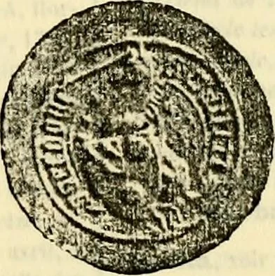 An illustration from Sceaux armoríes des Pays-Bas et des pays avoisinants (Belgique--Royaume des Pays-Bas--Luxembourg--Allemagne--France) recueil historique et héraldique, 1898, leaf 844