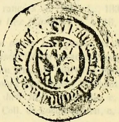 An illustration from Sceaux armoríes des Pays-Bas et des pays avoisinants (Belgique--Royaume des Pays-Bas--Luxembourg--Allemagne--France) recueil historique et héraldique, 1898, leaf 872