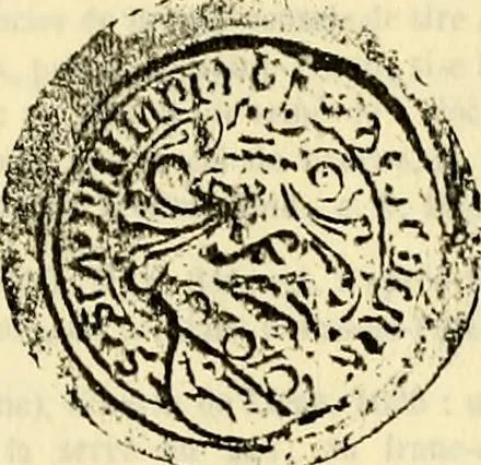 An illustration from Sceaux armoríes des Pays-Bas et des pays avoisinants (Belgique--Royaume des Pays-Bas--Luxembourg--Allemagne--France) recueil historique et héraldique, 1898, leaf 900