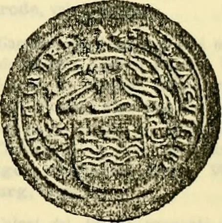 An illustration from Sceaux armoríes des Pays-Bas et des pays avoisinants (Belgique--Royaume des Pays-Bas--Luxembourg--Allemagne--France) recueil historique et héraldique, 1898, leaf 900