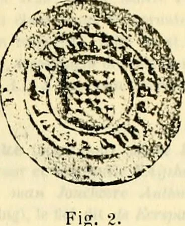 An illustration from Sceaux armoríes des Pays-Bas et des pays avoisinants (Belgique--Royaume des Pays-Bas--Luxembourg--Allemagne--France) recueil historique et héraldique, 1898, leaf 946