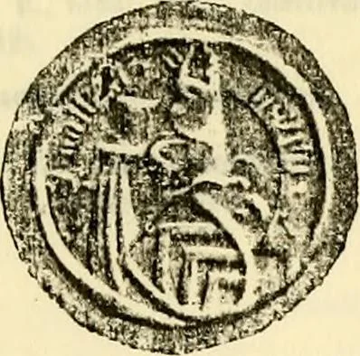 An illustration from Sceaux armoríes des Pays-Bas et des pays avoisinants (Belgique--Royaume des Pays-Bas--Luxembourg--Allemagne--France) recueil historique et héraldique, 1898, leaf 956