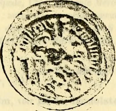 An illustration from Sceaux armoríes des Pays-Bas et des pays avoisinants (Belgique--Royaume des Pays-Bas--Luxembourg--Allemagne--France) recueil historique et héraldique, 1898, leaf 974