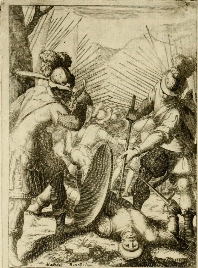 An illustration from Scelta d'alcuni miracoli e grazie della Santissima Nunziata di Firenze, 1636, leaf 113