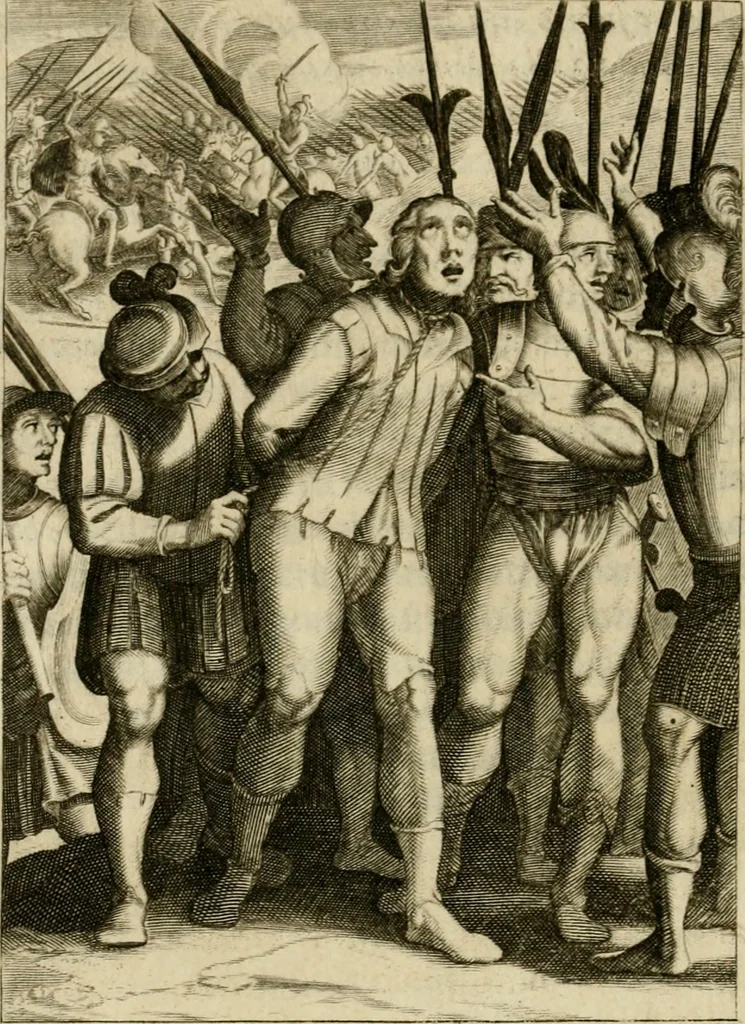 An illustration from Scelta d'alcuni miracoli e grazie della Santissima Nunziata di Firenze, 1636, leaf 211