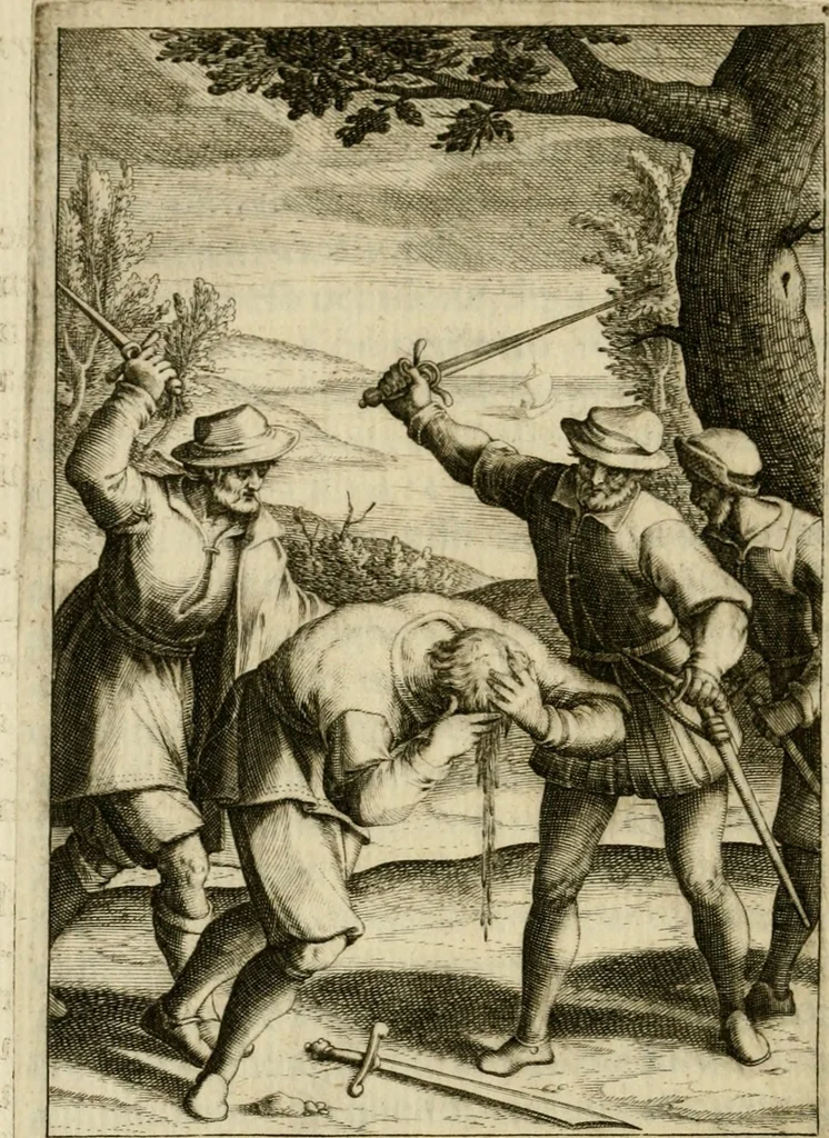An illustration from Scelta d'alcuni miracoli e grazie della Santissima Nunziata di Firenze, 1636, leaf 217
