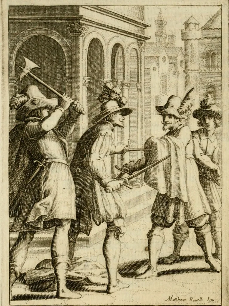 An illustration from Scelta d'alcuni miracoli e grazie della Santissima Nunziata di Firenze, 1636, leaf 229