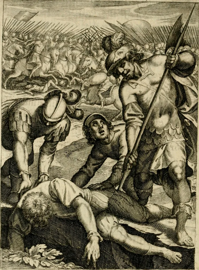 An illustration from Scelta d'alcuni miracoli e grazie della Santissima Nunziata di Firenze, 1636, leaf 249
