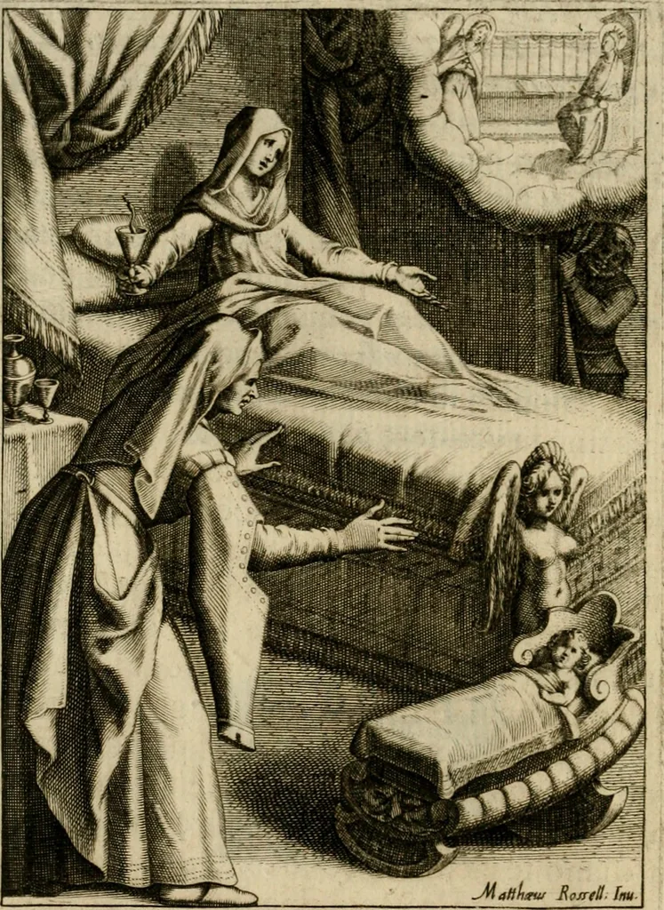 An illustration from Scelta d'alcuni miracoli e grazie della Santissima Nunziata di Firenze, 1636, leaf 35