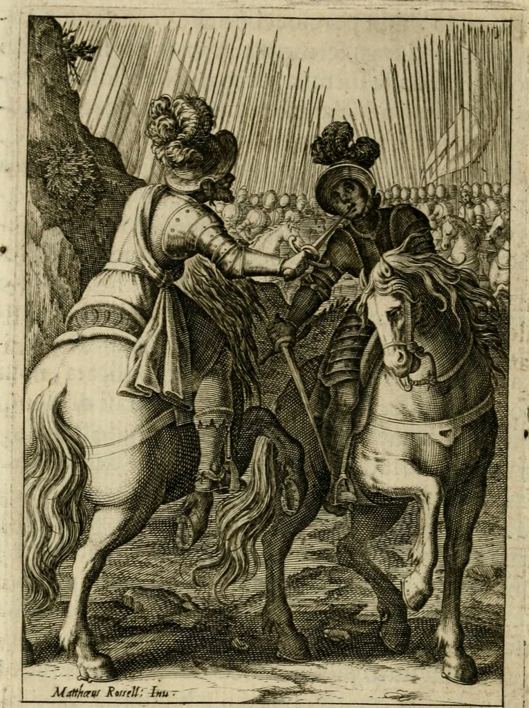 An illustration from Scelta d'alcuni miracoli e grazie della Santissima Nunziata di Firenze, 1636, leaf 61