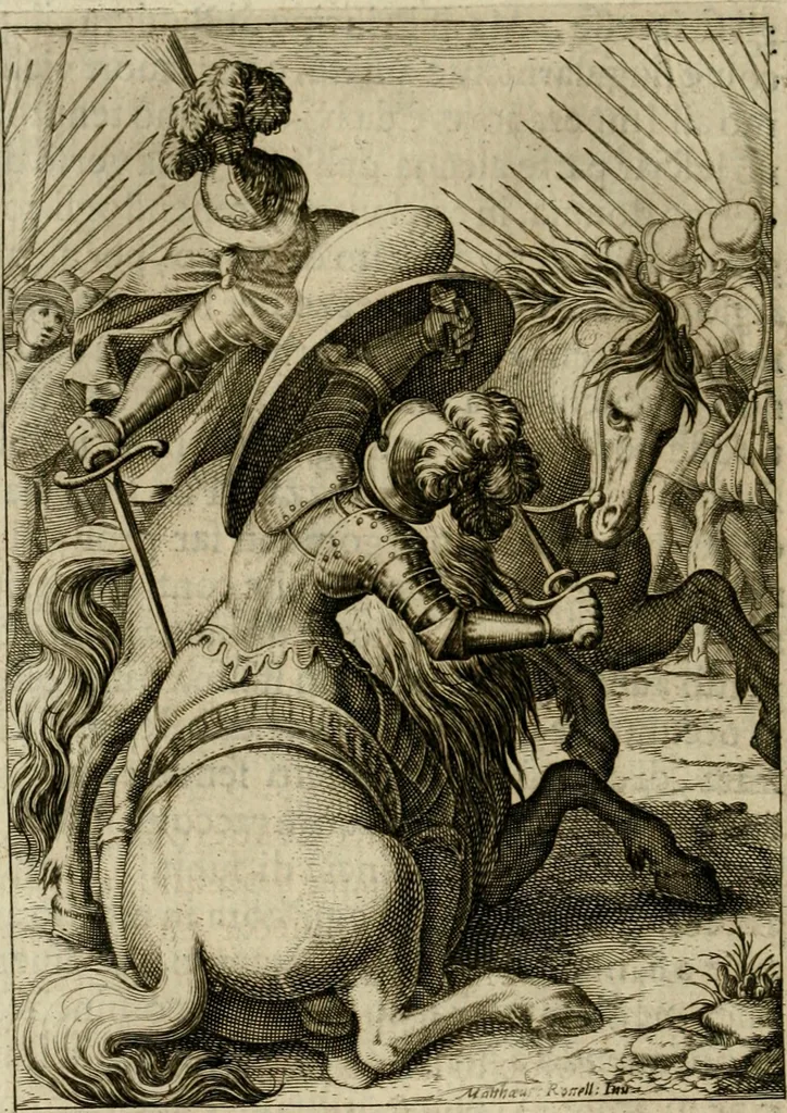 An illustration from Scelta d'alcuni miracoli e grazie della Santissima Nunziata di Firenze, 1636, leaf 65