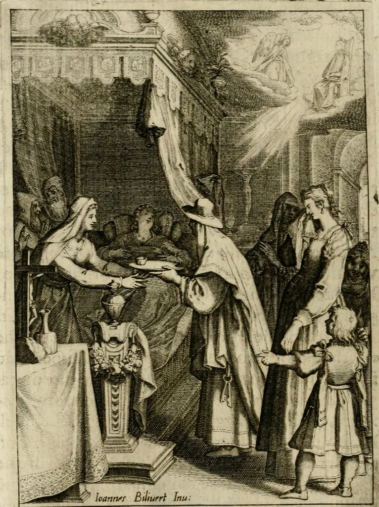 An illustration from Scelta d'alcuni miracoli e grazie della Santissima Nunziata di Firenze, 1636, leaf 93