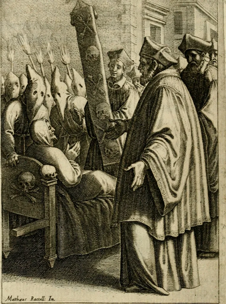 An illustration from Scelta d'alcuni miracoli e grazie della Santissima Nunziata di Firenze, 1636, leaf 99
