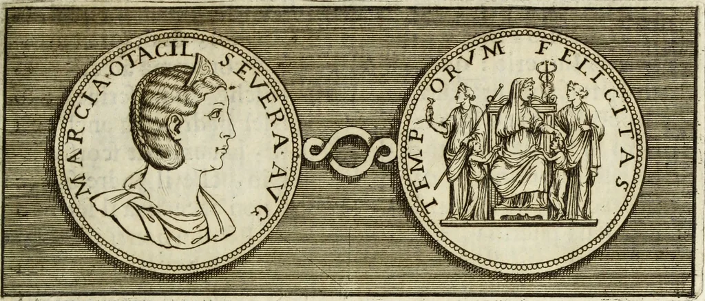 An illustration from Scelta de medaglioni piu rari nella bibliotheca dell' eminentiss. et reverendiss. principe il signor cardinale Gasparo Carpegna, vicario di Nostro Signore, 1679, leaf 58