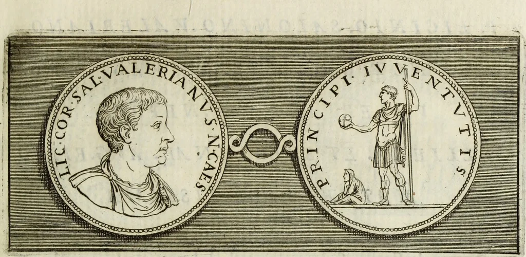 An illustration from Scelta de medaglioni piu rari nella bibliotheca dell' eminentiss. et reverendiss. principe il signor cardinale Gasparo Carpegna, vicario di Nostro Signore, 1679, leaf 62