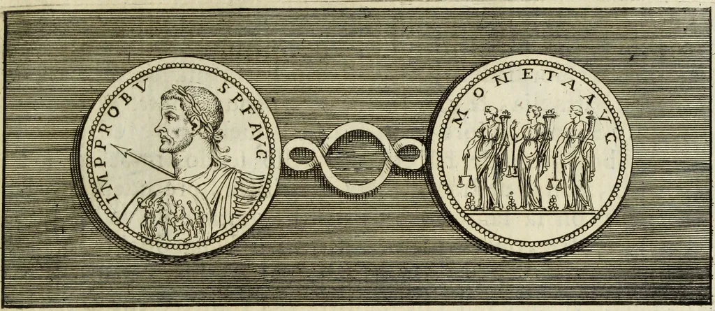 An illustration from Scelta de medaglioni piu rari nella bibliotheca dell' eminentiss. et reverendiss. principe il signor cardinale Gasparo Carpegna, vicario di Nostro Signore, 1679, leaf 72