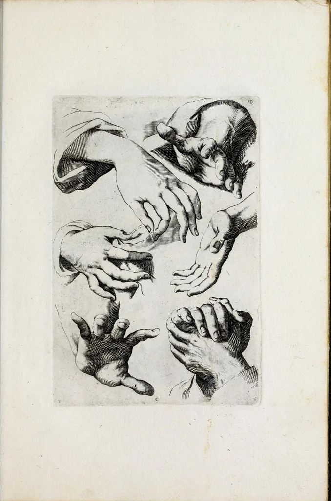 An illustration from Scelta di disegni del Caracci, Parmegiani et di Guido Reni, 1660, leaf 23