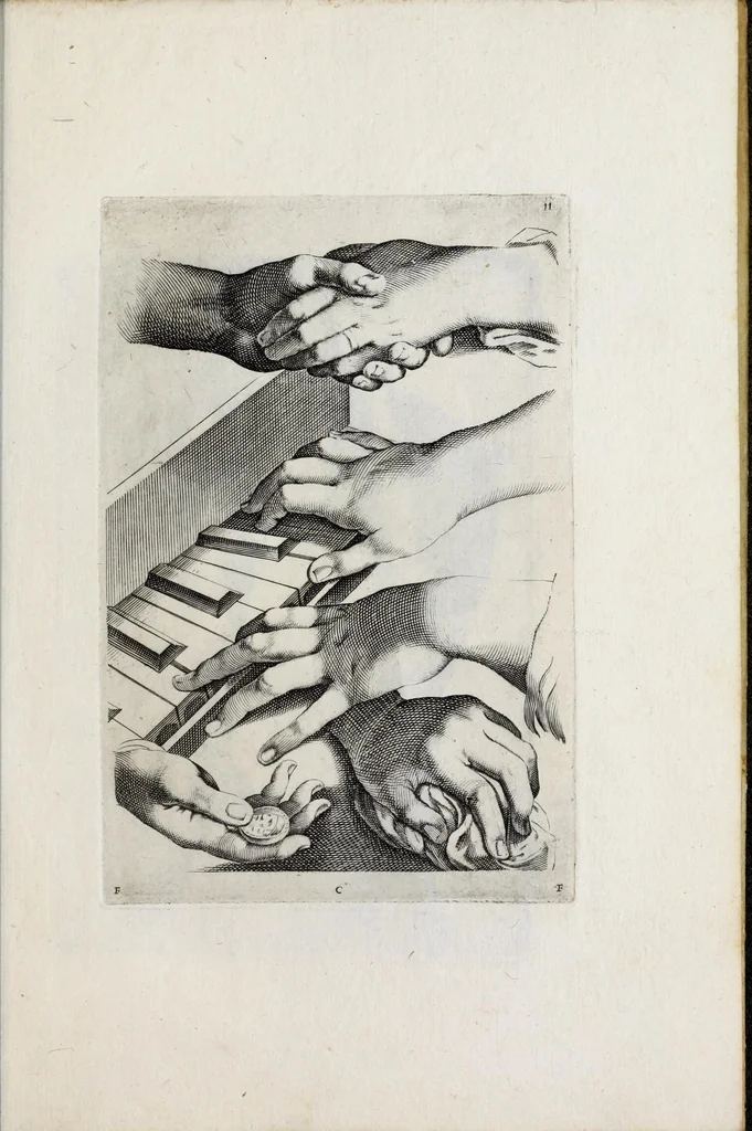 An illustration from Scelta di disegni del Caracci, Parmegiani et di Guido Reni, 1660, leaf 25