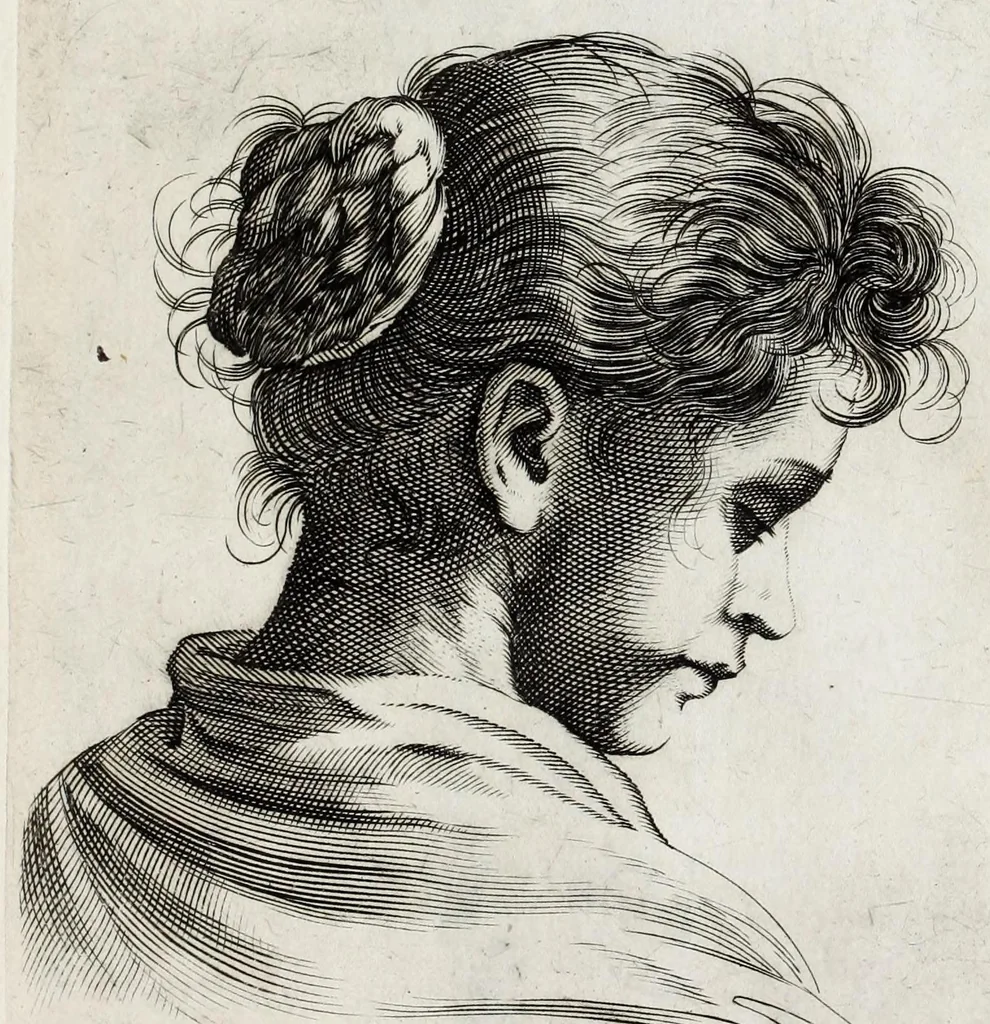 An illustration from Scelta di disegni del Caracci, Parmegiani et di Guido Reni, 1660, leaf 57
