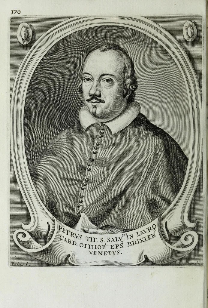 An illustration from Scena d'huomeni illustri d'Europa, 1658, leaf 198