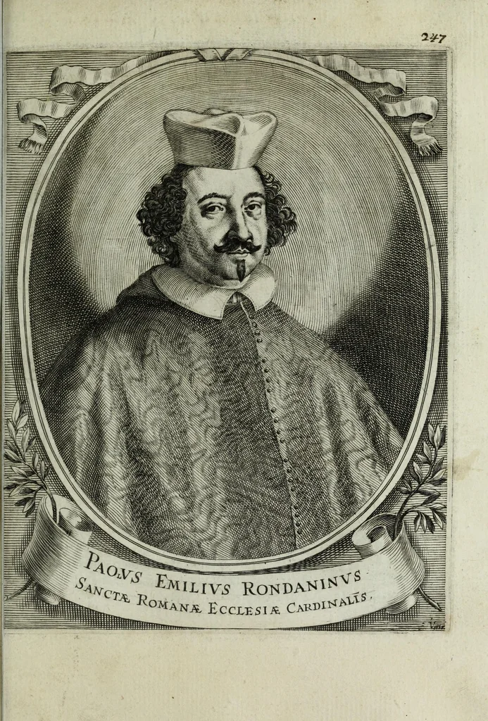 An illustration from Scena d'huomeni illustri d'Europa, 1658, leaf 275