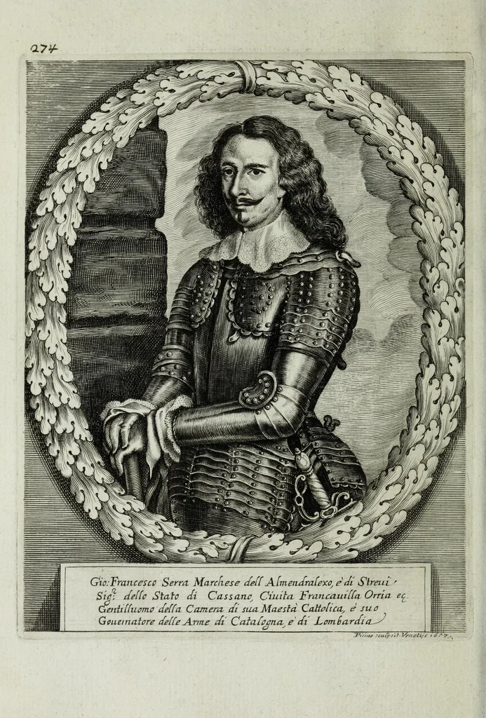 An illustration from Scena d'huomeni illustri d'Europa, 1658, leaf 302