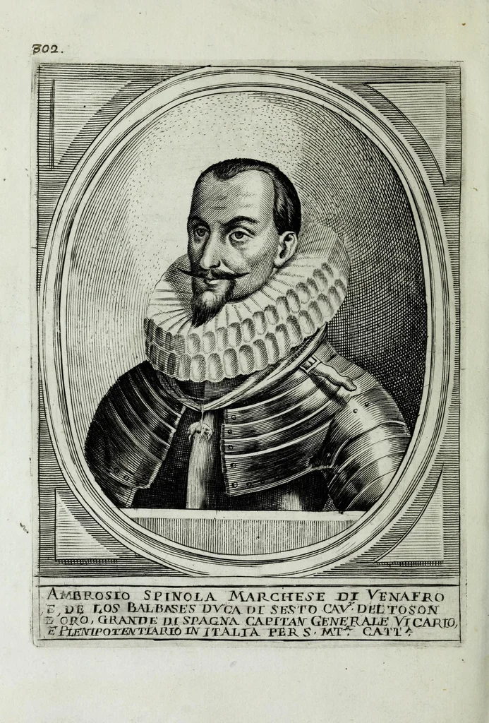 An illustration from Scena d'huomeni illustri d'Europa, 1658, leaf 330