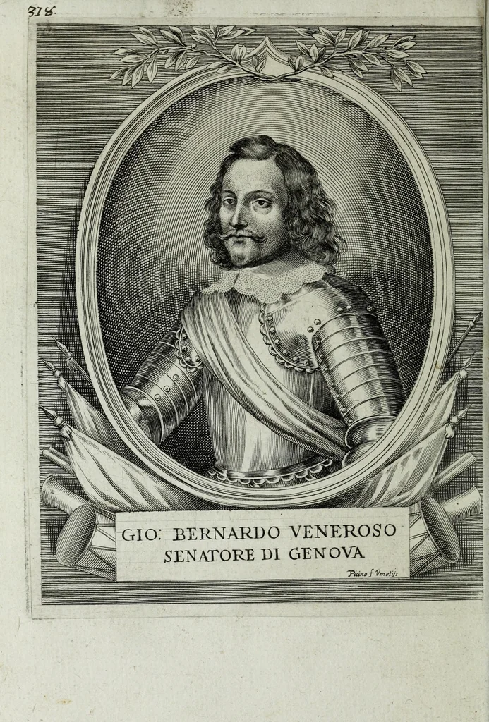 An illustration from Scena d'huomeni illustri d'Europa, 1658, leaf 346