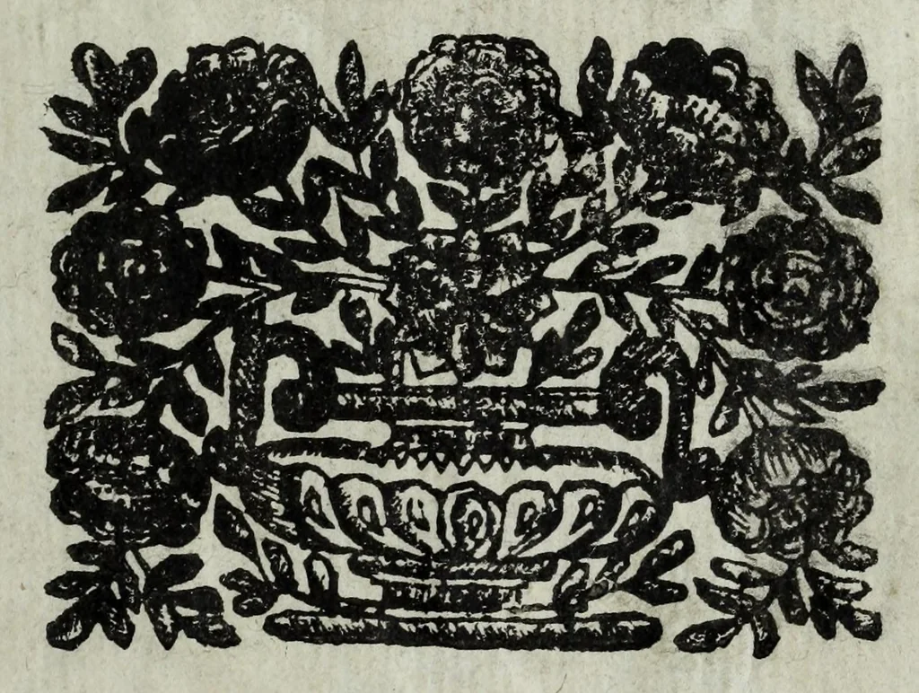 An illustration from Scena d'huomeni illustri d'Europa, 1658, leaf 7